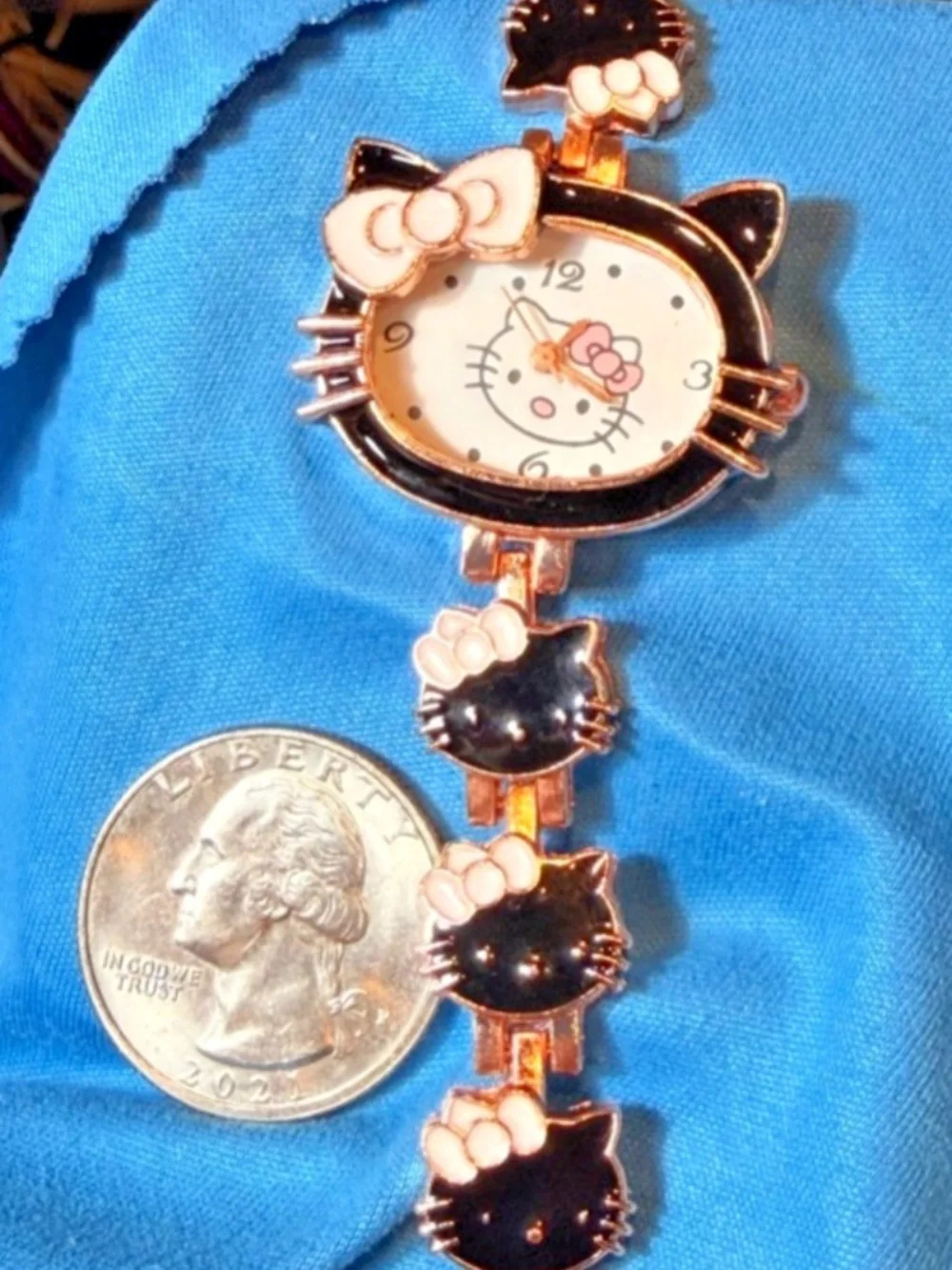 Hello Kitty Watch - New, Black Color, 8” #206501298687